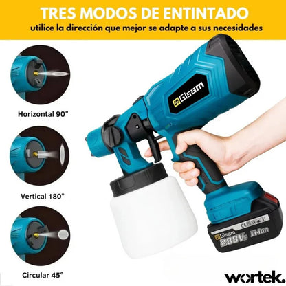 PISTOLA PULVERIZADORA INALÁMBRICA PROFESIONAL